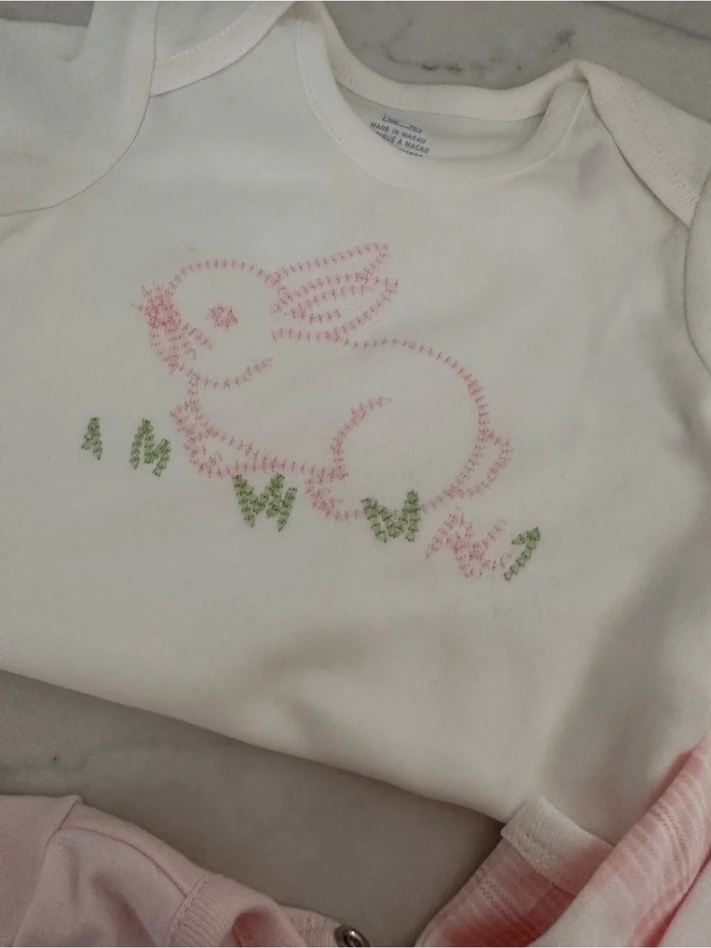 Ralph Lauren Pink & White Baby Pajama Tops - 3-Pack